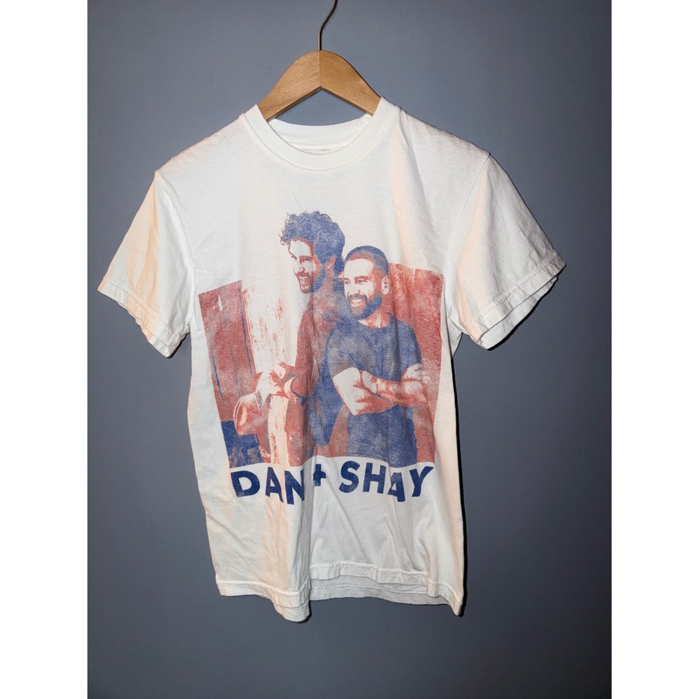 Dan + Shay Heartbreak On The Map Tour 2024 Concert Graphic T-Shirt White Mens L